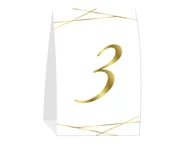 Wesele i ślub - Stojak papierowy z numerem na stół weselny - 1 szt. - miniaturka - grafika 1