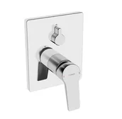 Baterie wannowe i prysznicowe - Hansa Twist - Bateria podtynkowa na 2 urządzenia, z przełącznikiem, chrom 89843083 - miniaturka - grafika 1