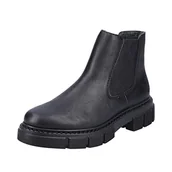 Botki damskie - Rieker Damskie sztyblety Chelsea Boots M3854, Black M3854 00, 40 EU - miniaturka - grafika 1