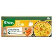 Buliony i przyprawy w kostkach - Knorr Rosół z kury 12 x 10 g - miniaturka - grafika 1