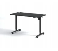 Biurka gamingowe - Black Point IBUKI 120cm Regulacja wysokości Czarny - miniaturka - grafika 1