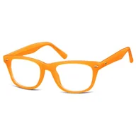 Okulary korekcyjne, oprawki, szkła - Okulary dziecięce zerówki prostokątne oprawki korekcyjne PK10D pomarańczowy - miniaturka - grafika 1