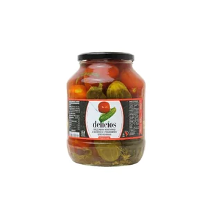 Mieszanka warzywna z ogórków i pomidorów marynowanych "Delicios" 1700ml - Pasztet i przetwory mięsne - miniaturka - grafika 1