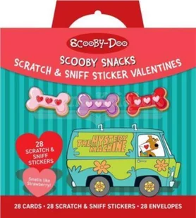 Scooby-Doo: Scooby Snacks Scratch & Sniff Sticker Valentines: School Valentines - Pozostałe książki - miniaturka - grafika 1