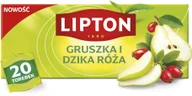 Herbata - Herbata owocowa Lipton Gruszka i dzika róża 20 torebek - miniaturka - grafika 1