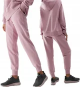 Spodnie damskie - Damskie dresowe spodnie joggery 4F 4FWSS24TTROF606-56S Różowy - miniaturka - grafika 1