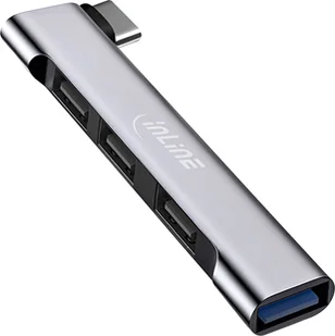 InLine® Slim USB-C Hub, 4-Port, USB 3.0 + 3x USB 2.0, schmale Bauform - Huby USB - miniaturka - grafika 1