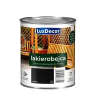 Farby i impregnaty do drewna - LuxDecor Lakierobejca czarny 0,75 l - miniaturka - grafika 1