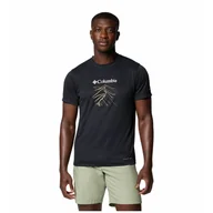Koszulki sportowe męskie - Koszulka męska Columbia Zero Rules™ Light Short sleeve Graphic Crew Rozmiar: XL / Kolor: czarny/brązowy - miniaturka - grafika 1
