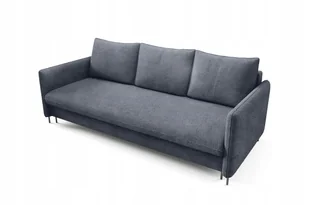 Trzyosobowa elegancka sofa BELIS BOUCLE granatowa z funkcją spania - Sofy i kanapy - miniaturka - grafika 1