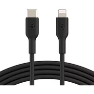 Kable USB - Belkin Kabel Pvc Usb-c to Lightning 1m Black - miniaturka - grafika 1