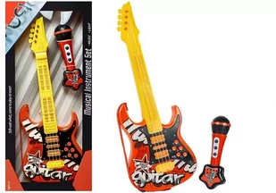 Gitara Elektryczna Mikrofon Struny Czerwona - Mały naukowiec - miniaturka - grafika 1