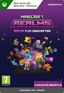 Kod Minecraft Realms – subskrypcja 6 miesięcy / Xbox Series X/S, Xbox One, Windows - Kody i doładowania cyfrowe - miniaturka - grafika 1