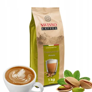 Kawa Cappuccino pistacjowa Swisso Kaffee Wysoka Jakość 1kg - Cappuccino i kawy smakowe - miniaturka - grafika 1