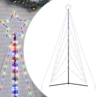 Ozdoby bożonarodzeniowe - vidaXL Lampki choinkowe, 615 kolorowych LED, 404,5 cm - miniaturka - grafika 1