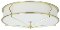 Lampy sufitowe - PLAFON STESSO OLD GOLD L złota oprawa biały klosz nowoczesny - miniaturka - grafika 1