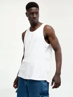 Koszulki męskie - KOSZULKA MĘSKA NA RAMIĄCZKACH BAWEŁNIANA TANK TOP LATO Biały UrbanCity XXL - miniaturka - grafika 1