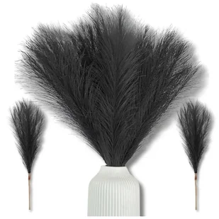 Trawa pampasowa sztuczna 20szt trzcina czarna dekoracyjna pióra - Sztuczne kwiaty Trawa pampasowa sztuczna 20szt trzcina czarna dekoracyjna pióra - Sztuczne kwiaty - miniaturka - grafika 1