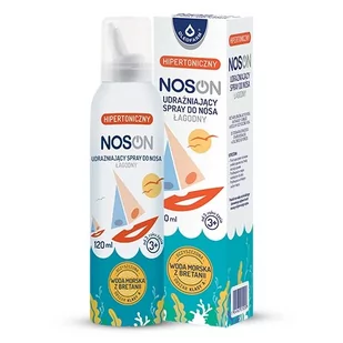 NOSON WODA MORSKA SPRAY HIPERTONICZNY DO NOSA 120m - Przeziębienie i grypa - miniaturka - grafika 1
