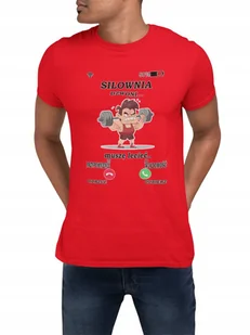 KOSZULKA T-SHIRT MĘSKA PREZENT DLA NIEGO NA WALENTYN ŚMIESZNE SIŁOWNIA - XL - Koszulki męskie - miniaturka - grafika 1