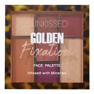 Cienie do powiek - Sunkissed, Golden Fixation, Paleta Do Twarzy - miniaturka - grafika 1