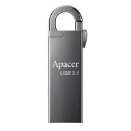 Pendrive - Apacer USB flash disk, USB 3.0, 64GB, AH15A, srebrny, AP64GAH15AA-1, USB A, z karabinkiem - miniaturka - grafika 1