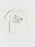 Koszulki dla dziewczynek - Reserved - T-shirt Cinnamoroll - złamana biel - miniaturka - grafika 1