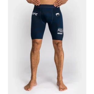 UFC Venum Vale Tudo Spodenki Kompresyjne Fusion Fight Week Oceanic Blue - Spodnie sportowe męskie - miniaturka - grafika 1