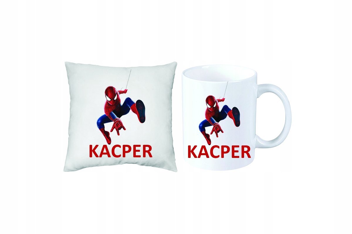ZESTAW PREZENT PODUSZKA + KUBEK SPIDERMAN MARVEL