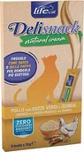 Przysmaki dla kotów - Life Pet Care LIFE CAT DELI SNACK NATURAL CREAM 6x15g CHICKEN /12 - miniaturka - grafika 1