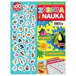 Zabawa I Nauka 012023 Łamigłówki, Zagadki, Ciekawostki, Naklejki - Czasopisma - miniaturka - grafika 1