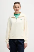 Bluzy damskie - Tommy Hilfiger bluza damska kolor beżowy z aplikacją WW0WW49470 - miniaturka - grafika 1