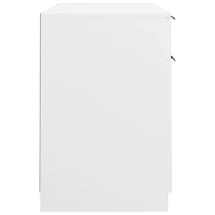 Biurko z szafką boczną, białe, materiał drewnopochodny! - Biurka - miniaturka - grafika 9