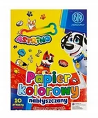 Szkolne artykuły papiernicze - Zeszyt papierów kolorowych nabłyszczanych 10szt - miniaturka - grafika 1