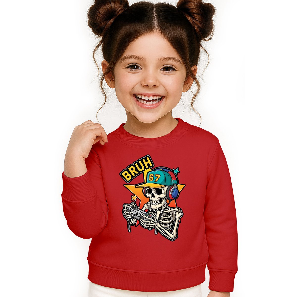 BLUZA DZIECIĘCA 67 SIX SEVEN VIRAL BRUH 122-128 DLA CHŁOPCA DZIEWCZYNKI