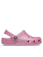 Buty dla dziewczynek - Crocs Klapki Classic Glitter Clog K 206993 Różowy - miniaturka - grafika 1