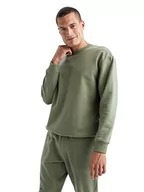 Swetry męskie - DeFacto Sweter z długim rękawem męski - okrągły dekolt bluza męska (khaki, L), khaki, L - miniaturka - grafika 1
