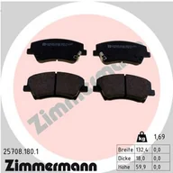 Klocki hamulcowe - Klocki hamulcowe - komplet ZIMMERMANN 25708.180.1 - miniaturka - grafika 1