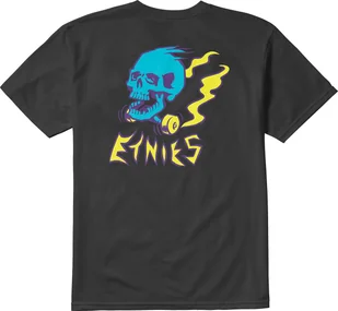t-shirt męski ETNIES SKATE SKULL TEE Black - Koszulki męskie - miniaturka - grafika 1