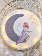 Pamiątka Chrztu Świętego - Anioł Stróż podświetlany obrazek, pamiątka chrztu narodzin - miniaturka - grafika 1