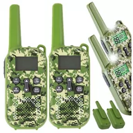 Zabawki interaktywne dla dzieci - Walkie-Talkie Moro - Zestaw Krótkofalówek z Latarką, Zasięg 3KM - miniaturka - grafika 1