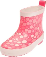 Kalosze damskie - Playshoes Dziecięce kalosze przeciwdeszczowe, uniseks, Koralowe kropki, 22 EU - miniaturka - grafika 1