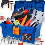 Zabawki sensoryczne - Skrzynka Z Narzędziami Warsztat Zabawkowy Zestaw W Walizce Dzieci Prezent - miniaturka - grafika 1