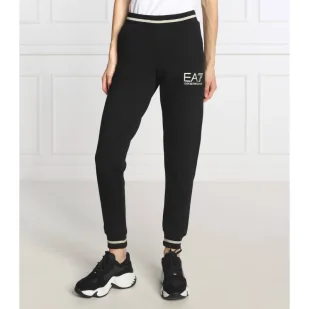 EA7 Spodnie dresowe | Regular Fit - Dresy damskie - miniaturka - grafika 1