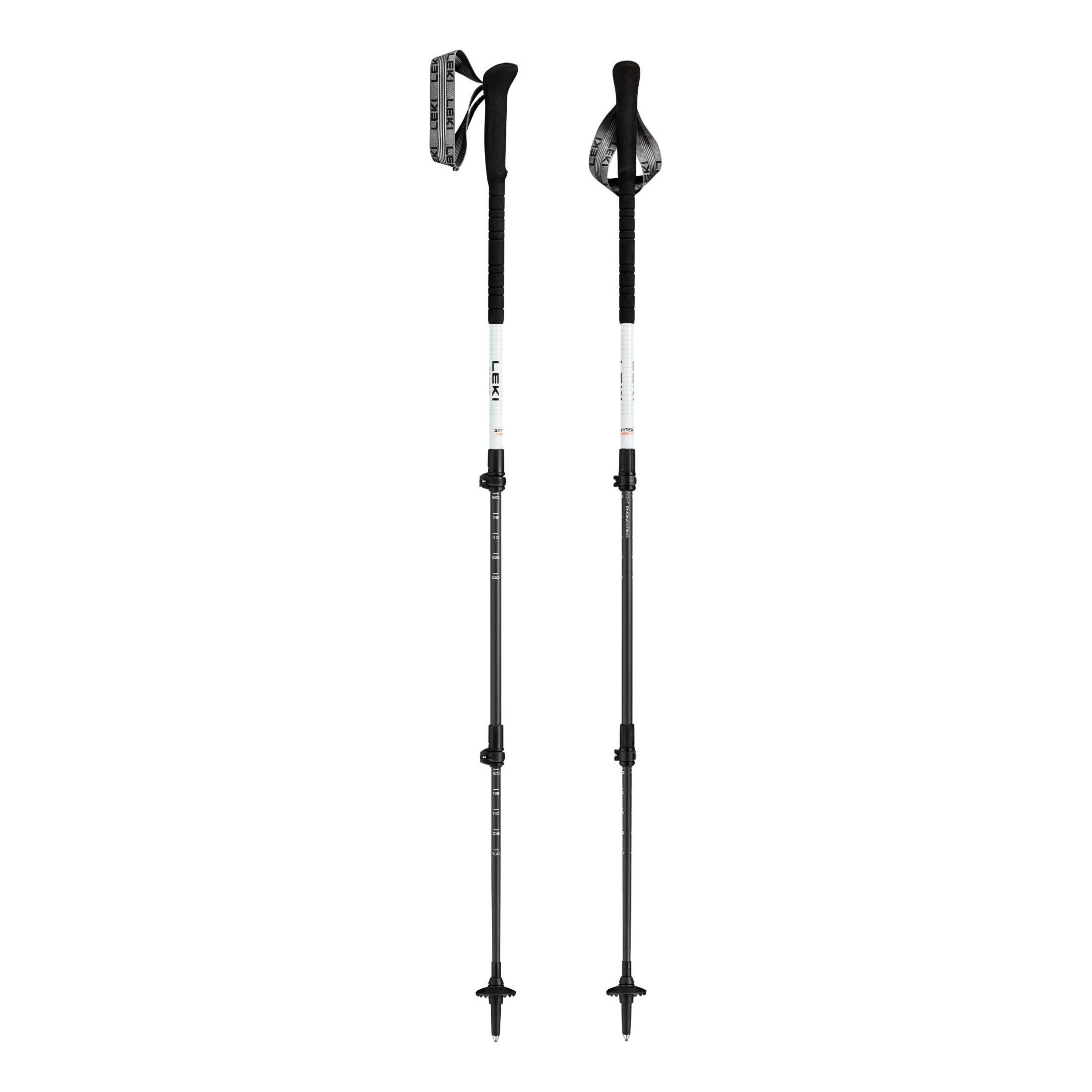 Kijki trekkingowe Leki Skytera Carbon Lite, white-black-neonorange, 100 - 135 cm