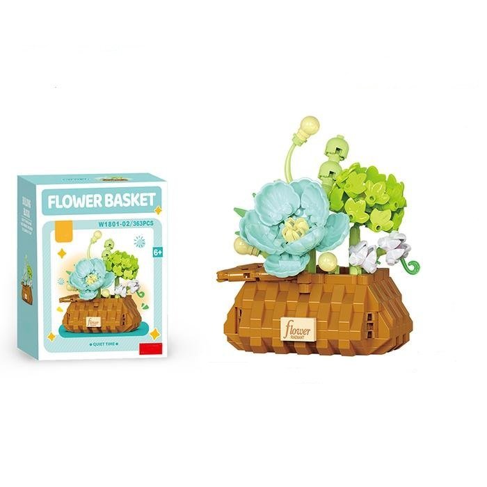 KLOCKI KONSTRUKCYJNE FLOWER BASKET – KOSZ Z KWIATAMI - 363 el.
