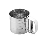 Pozostałe akcesoria kuchenne - Przesiewacz kubek stalowy z miarką - miniaturka - grafika 1