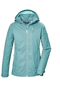killtec Damska kurtka softshellowa/kurtka outdoorowa z odpinanym kapturem KOS 121 WMN SFTSHLL JCKT GRPHIC, aqua, 38, 42852-000 - Kurtki damskie - miniaturka - grafika 1