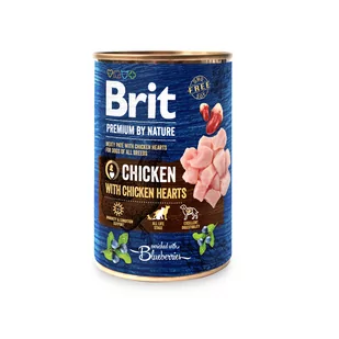 Brit dog Premium by Nature CHICKEN with HEARTS - Mokra karma dla psów - miniaturka - grafika 1