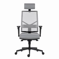 Fotele i krzesła biurowe - Powerton Ergonomiczny fotel biurowy Marie, Szary - miniaturka - grafika 1